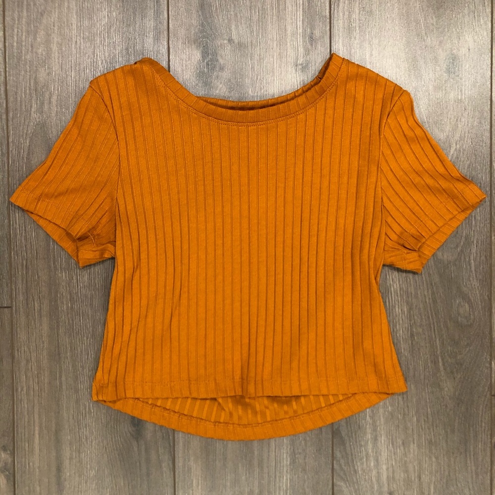 Cotton:On Orange Crop Top